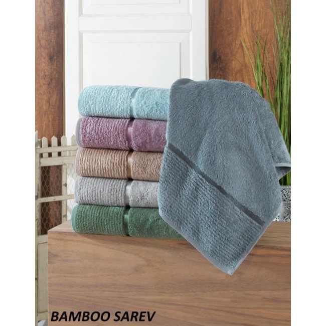 Полотенце Kарвен Bamboo "SAREV 1" 50*90 6шт бамбук H 4107