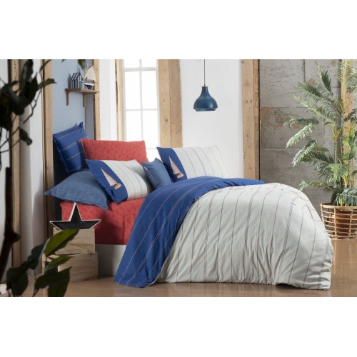 Постельное белье "Sarev"fancy poplin 1.5 сп. N193 KOS v1/Bej