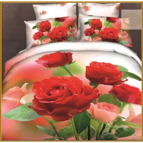 Постельное белье "Карвен" (сатин Де люкс 3D) 1,5 спальн. (404) (Акция)