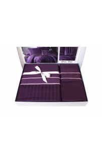Постельное белье КАРВЕН сатин Де Люкс N044 Stripe Style Purple