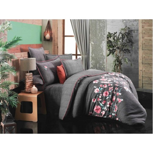 Постельное белье SAREV SIVA Фланель евро.SIYAH/v1