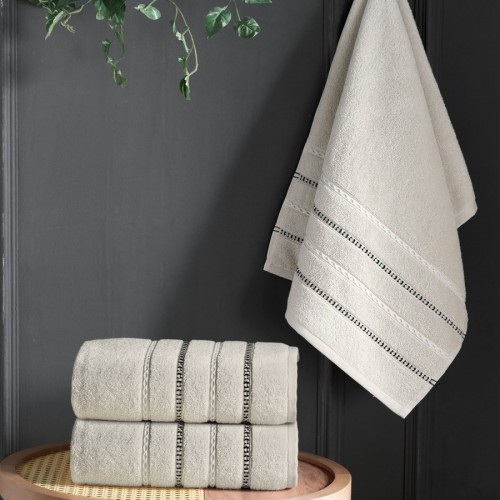 Полотенце Sarev 85*150 1шт. махра Н 1048 LESIHA v1/Bej