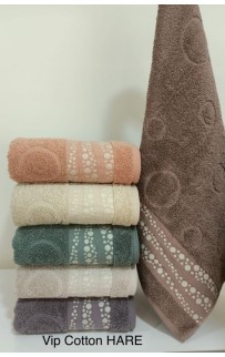 Полотенце Карвен Vip Cotton "HARE" 50*90 6шт.махра H 3282
