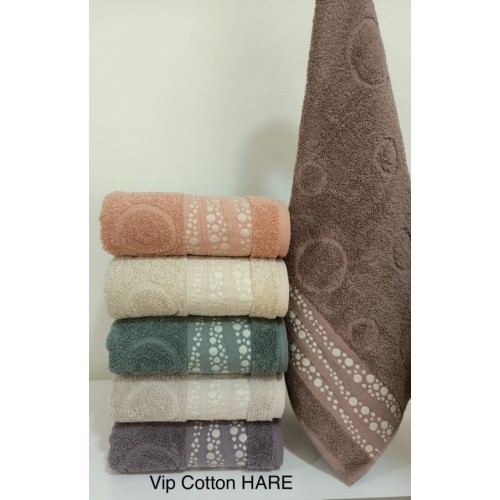 Полотенце Карвен Vip Cotton "HARE" 50*90 6шт.махра H 3282