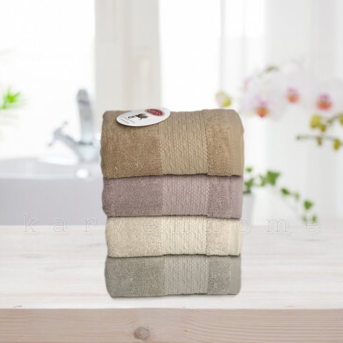 Набор полотенец Карвен "GIRDAP" Cotton (penye) 50*90 4шт. махра HS 1004