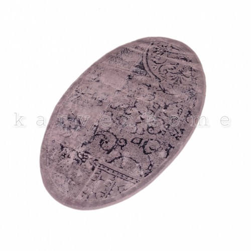 Ковер Карвен NOSTALJI хлопок/вискоза 80*120 KV 031 mor/фиолетовый.