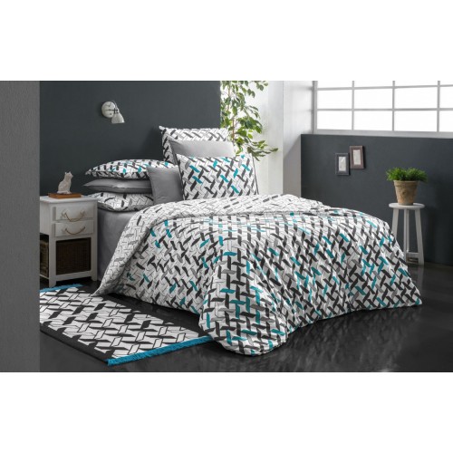 Постельное белье Sarev "MAURA"модный поплин евро N146 (V-1)