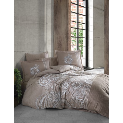 Постельное белье "Карвен" сатин 1,5 спальн. Pellini Brown v-1