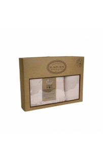 Набор полотенец Карвен " TROPICAL" махра 50*90/70*140 HS 1720 pudra/пудровый