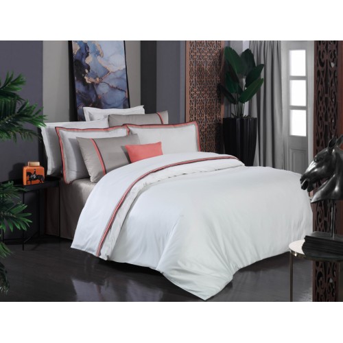 Постельное белье "Sarev" Sport&Chic (500tc) сатин евро MINSK/v1Bej