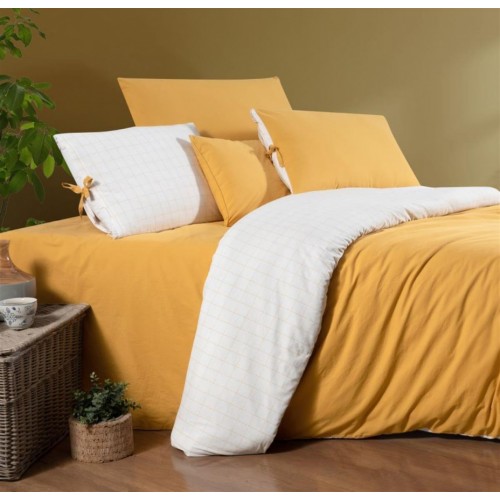 Постельное белье "Sarev Bazaar" ранфорс в сумке евро N307 LUKA v2 Sari (Акция)