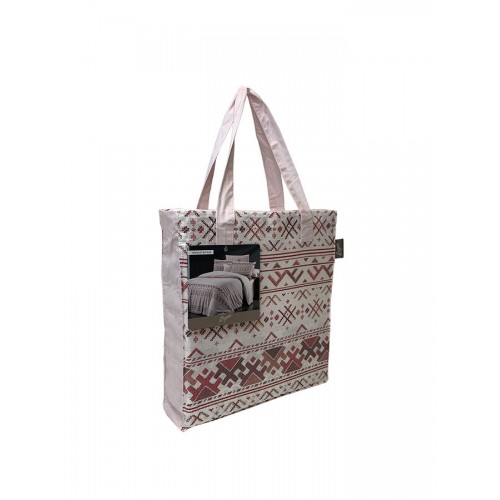 Постельное белье "Sarev Bazaar" ранфорс в сумке 1.5 спальное N306 NEVLA v3 Kirmizi (Акция)