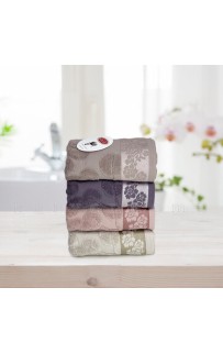 Набор полотенец Карвен "ELISSA" Cotton (penye) 50*90 4шт. махра HS 1004