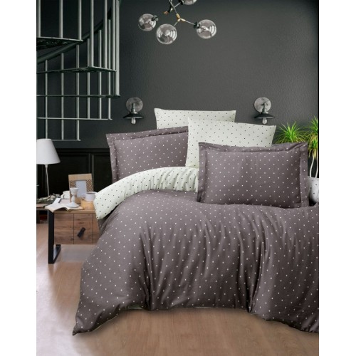 Постельное белье "Карвен" дэлюкс сатин 1,5 спальн. Point Brown