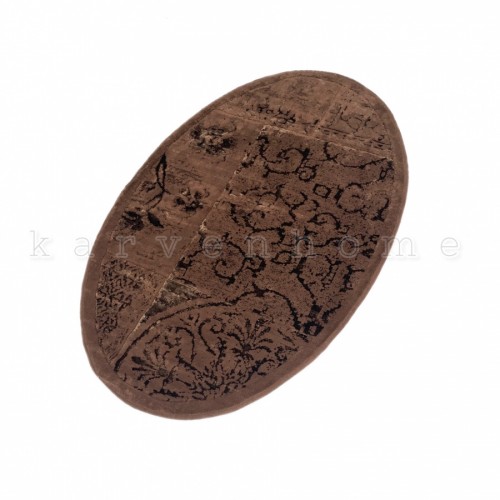 Ковер Карвен NOSTALJI хлопок/вискоза 80*120 KV 031 aci kahve/шоколад.