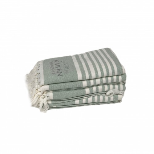 Набор полотенец кухонный Карвен 50*70 4шт.с бахрамой пештемаль махра HM 780 v2 фисташковый