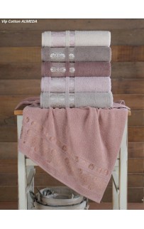 Полотенце Карвен Vip Cotton "ALMEDA" 50*90 6шт.махра H 3282
