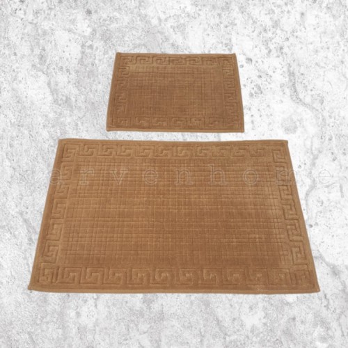 Набор ковриков для ванной Карвен GREK KV 419 acik kahve/кофейный.