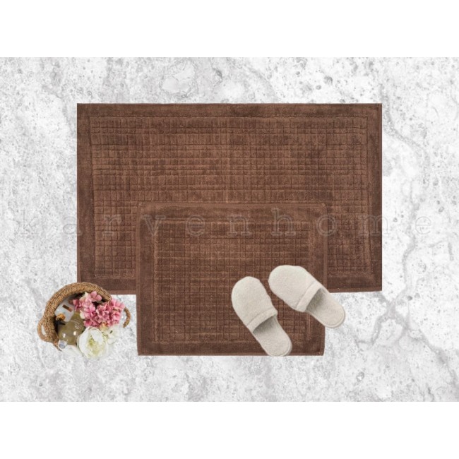 Набор ковриков для ванной Карвен EKOSE KV 424 aci kahve/шоколад