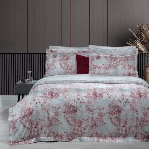 Постельное белье "Sarev"(300 tc) сатин евро ROSTOV Gri/v1