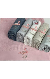 Полотенце Карвен Vip Cotton FLAMINGO 70*140 1шт.махра Н 3261