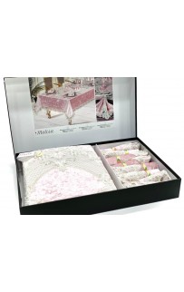 Скатерть FINEZZA " Melisa " 160*230 круж и салф 8 шт.(бархат) М 750 (Акция)