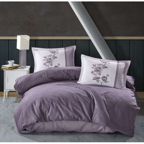 Постельное белье "Карвен" DELUхE ранфорс семейное Suave Lilac v-3 (Акция)