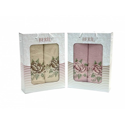 Набор полотенец Карвен "Beril" махра 50*90 / 70*140 HS 1573
