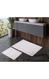 Набор ковриков для ванной с аппликацией Карвен "KELEBEK" 60x50/60х100 KV 202