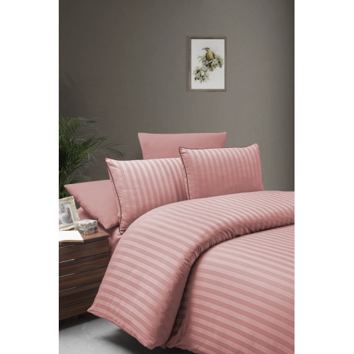 Пододеяльник+наволочка Карвен QUILT евро сатин Ramond Coral.