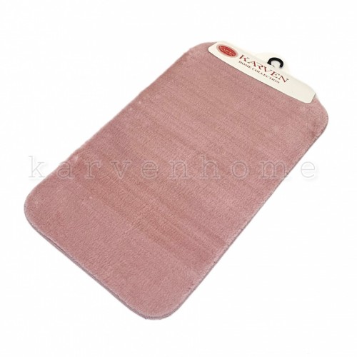 KV 415 Набор ковриков для ванной Карвен POST DOKUMA SACAKLI/мех KV 415 pudra/пудровый