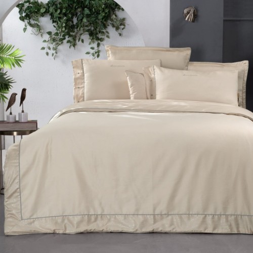 Постельное белье "Sarev" Sport&Chic (300tc) cатин евро N315 VORONEJ v1/Krem