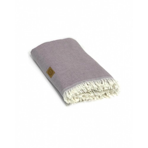 Плед KARVEN "MUSLIN P?KE" хлопок 1.5 спальн. P910-V1 mor/лиловый