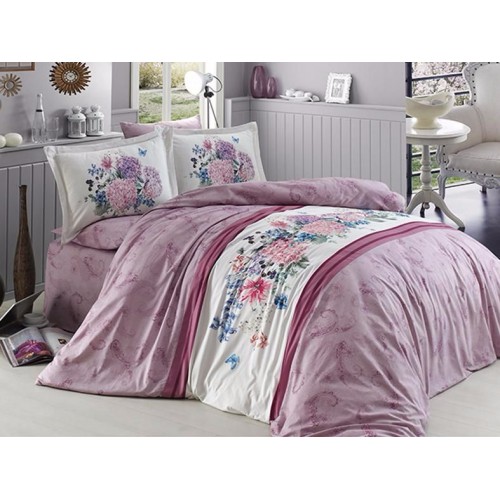 Постельное белье "Карвен" DELUхE ранфорс евро (Nora)