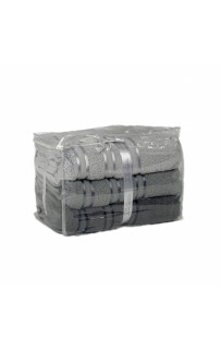 Набор полотенец Карвен Micro Delux 50*90 3шт. махра HS 1010 v3 gri/k.gri/antrasit