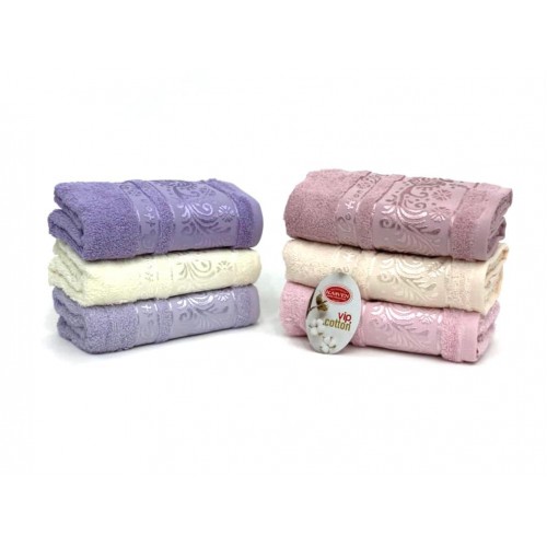 Набор полотенец Карвен "ALINA" махра 50*90 6шт HS 2186