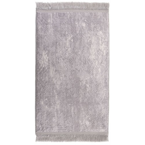 Ковер Карвен BUKET SACAKLI/софт жаккард с бахрамой 120*200 KV 034 Gri/Серый