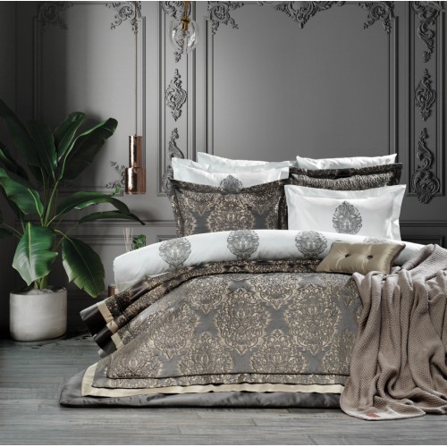 Комплект ZEBRA "PALACE" (покрывало +постельное белье) 11 пред. antrasit (Акция)