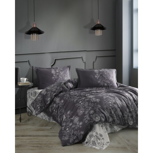 Постельное белье "Карвен" ранфорс 1,5 спальн. Nala Antrasit v-1