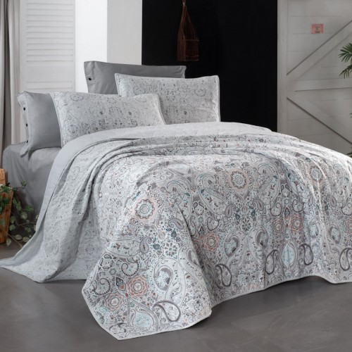 Комплект SAREV OPAVA (покрывало с наволочками) хлопок евро 3 пр (230*240/50*70) Y 1002 v1/Gri