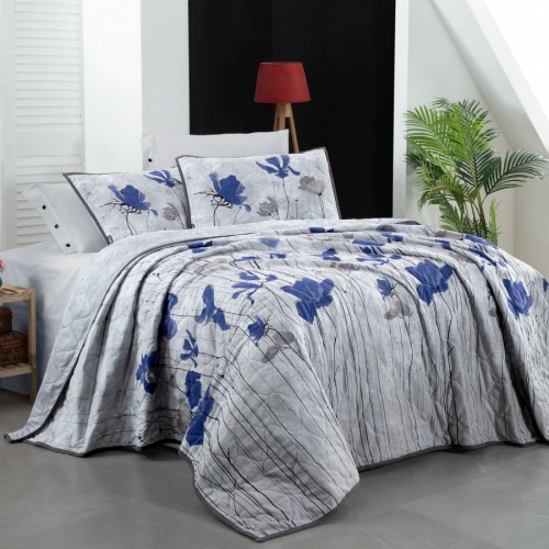 Комплект SAREV HANSOLO (покрывало с наволочками) хлопок евро 3 пр (230*240/50*70) Y 1002 v1/Gri