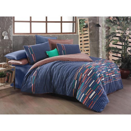 Постельное белье SAREV LAYRA Фланель 1,5.MAVI/v1.