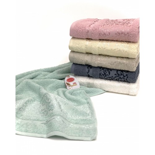 Полотенца Kарвен "PERA SOFT" 50*90 6шт махра H2189 (V-1)