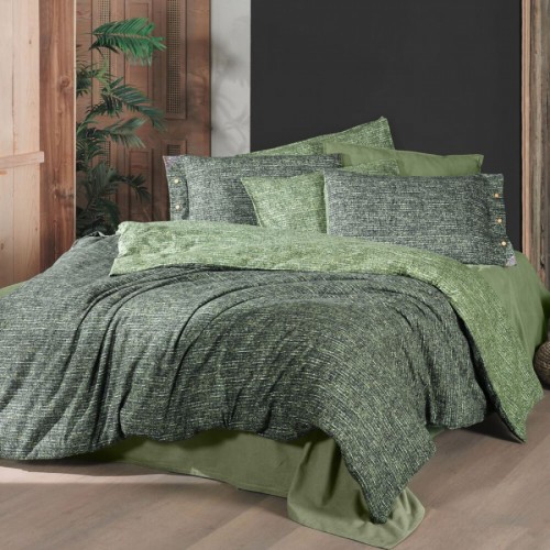 Постельное белье SAREV GLAMIS Фланель евро. Yesil/v3