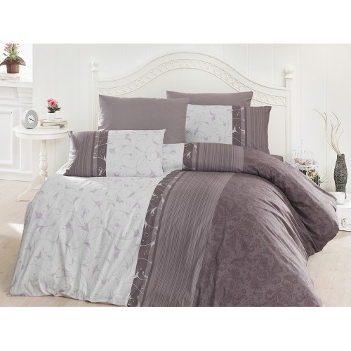 Постельное белье "Карвен" ранфорс семейный Peitra Lilac