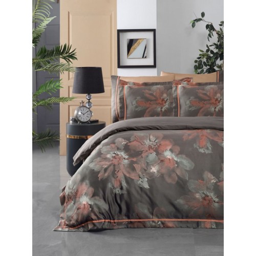 Постельное белье Sarev ELITE GROUP сатин жаккард евро N171 ATLAS BAKIR/v1