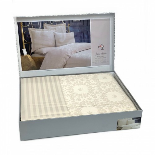 Постельное белье Карвен бамбук евро N065 Jardin бежевый (Акция)