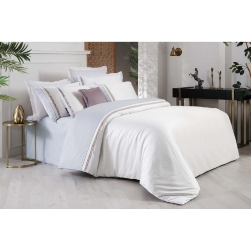 Постельное белье "Sarev"сатин евро N235 GRAZ v3/Mavi