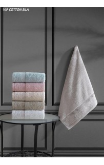 Полотенце Карвен Vip Cotton "SILA" 50*90 6шт.махра H 3282