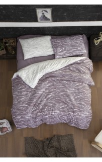 Постельное белье Карвен LARNELL LILAC фланель евро